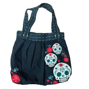 Loungefly Dia de Los Muertos Sugar Skull Gothic Boho Skater Shoulder Bag Purse‎